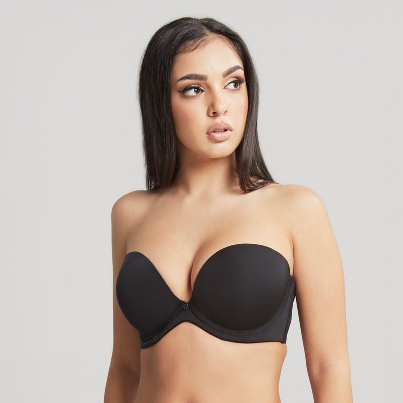 Faith Moulded Strapless Plunge Bra – 10660 – Noir BLACK 30F