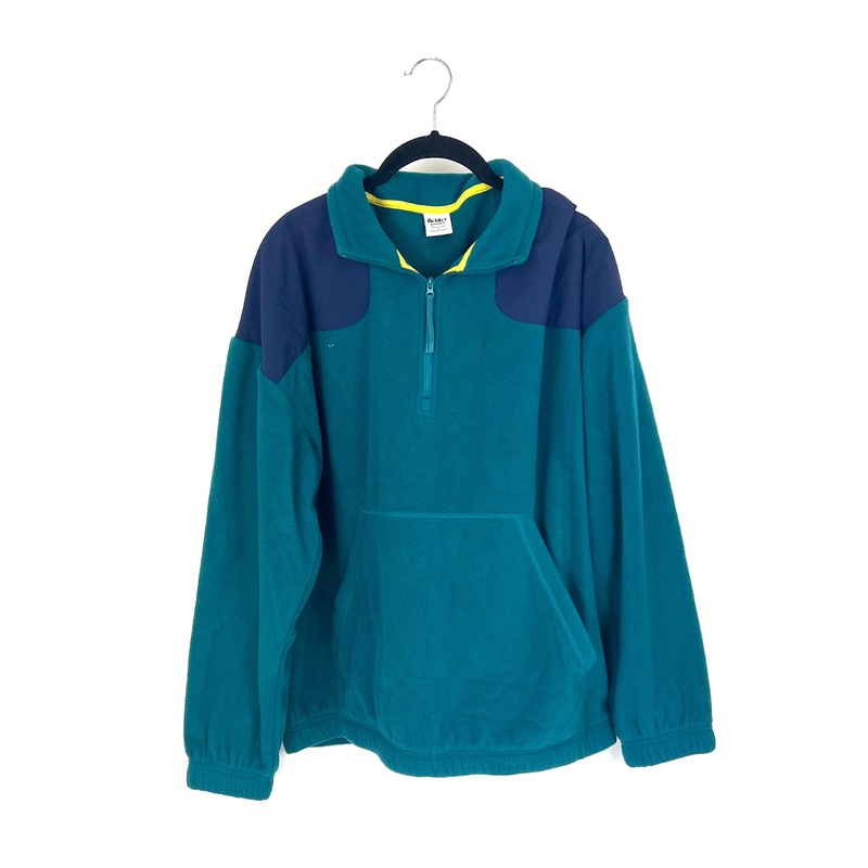 Unisex Aqua Fleece 3/4 Zip Pullover – Mens Medium / Womens Large