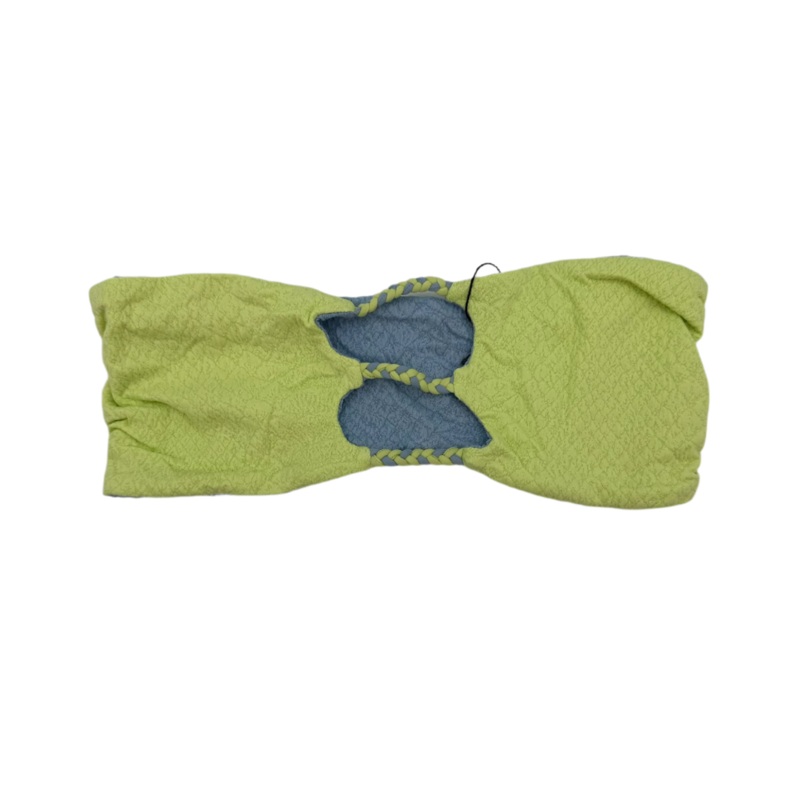 Blue And Green Reversible Strapless Bandeau Bikini Top – XS, S, M, XL, XXL, XXXL Extra Small (Size 0/2)
