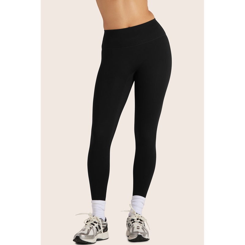 SPORTBODY (BLOOPERS) SPORTY MID-RISE LEGGINGS – ONYX Onyx XS