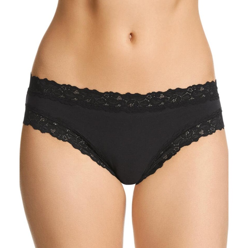 Jockey Parisienne Cotton Bikini – Black XS