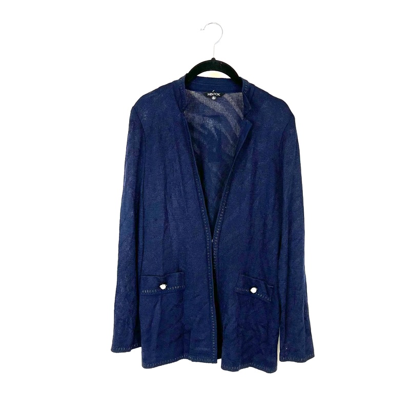 Navy Blue Sheer Cardigan – Size 2-4