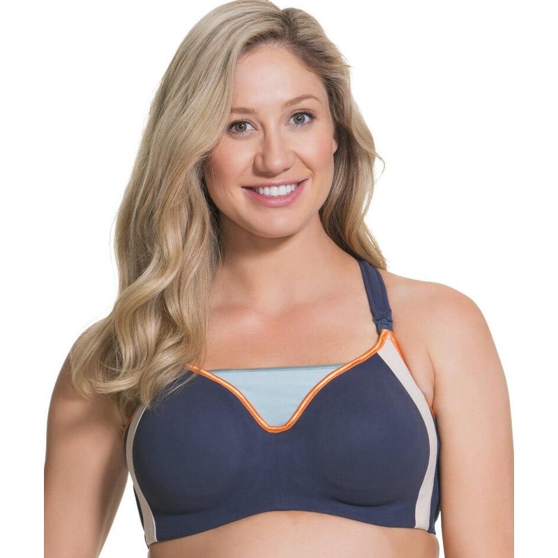 Cake Maternity Zest Flexi Wire High Impact Maternity & Nursing Sports Bra – Navy 36B