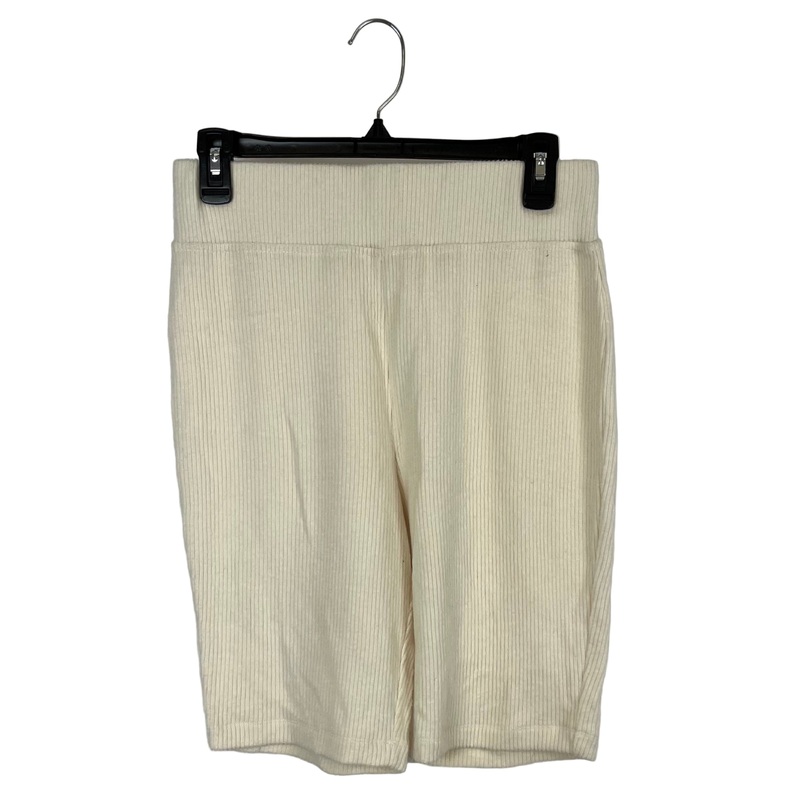 Cream Ribbed Bike Shorts – Size 4-6