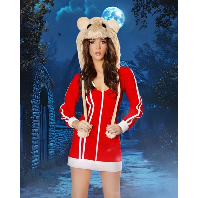 Da Bomb Jacket Dress Red/White Small
