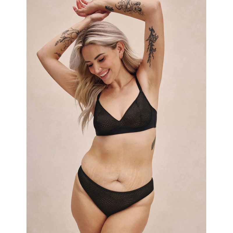 Essential Lace Bikini Oyster XS