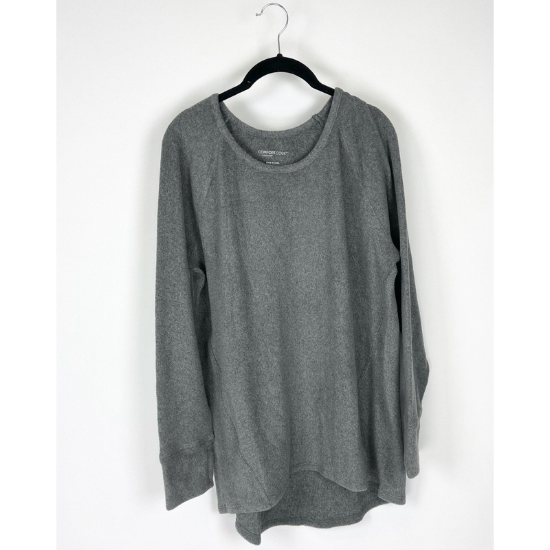 Grey Fleece Top – Small