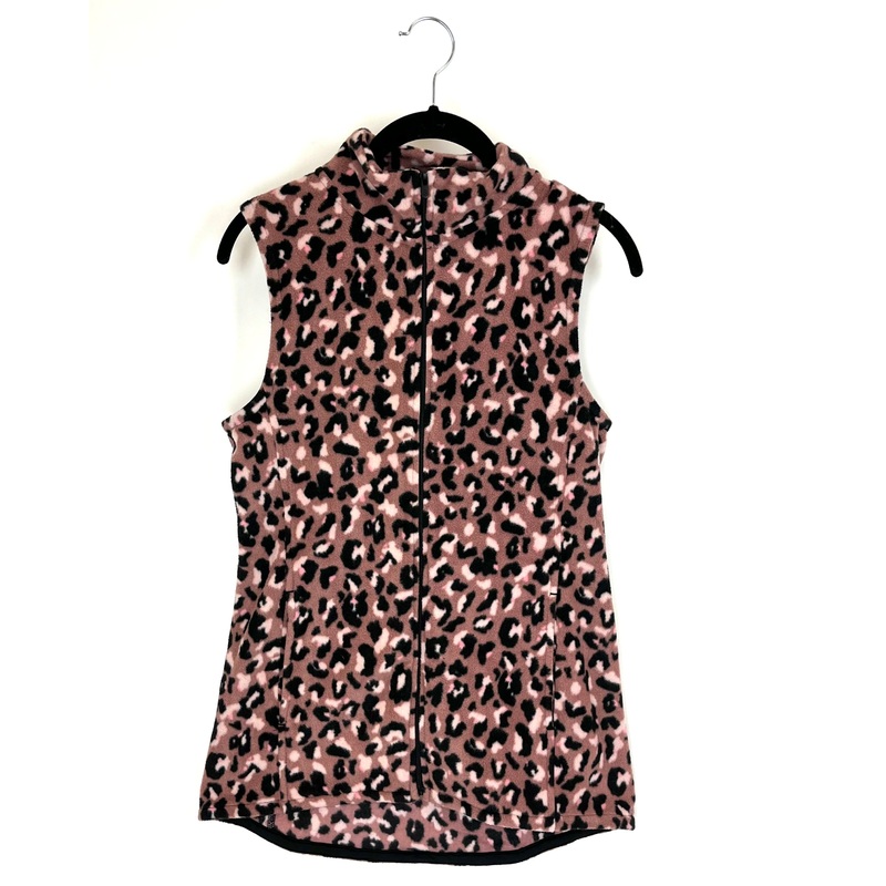 Pink Leopard Print Vest – Size 2/4