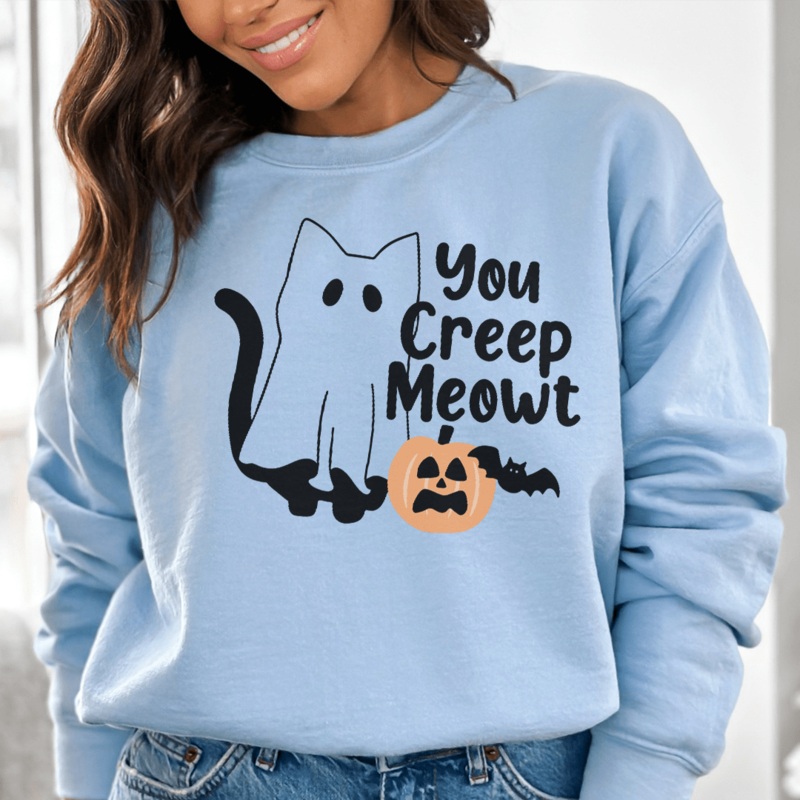 You Creep Meowt Sweatshirt Black S