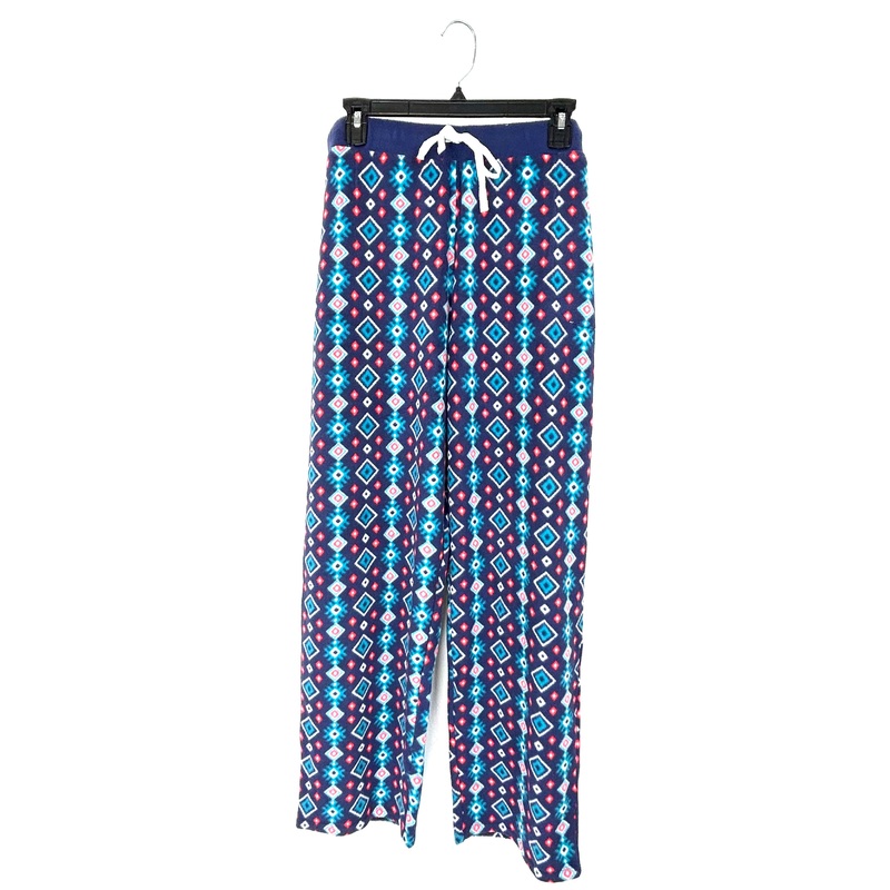 Blue Abstract Lounge/Sleep Pants – 1X