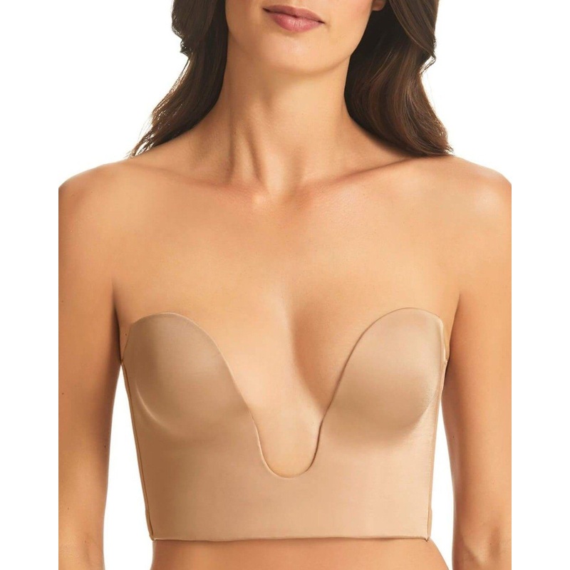 Finelines Refined Strapless Plunge Bustier – Nude 32A