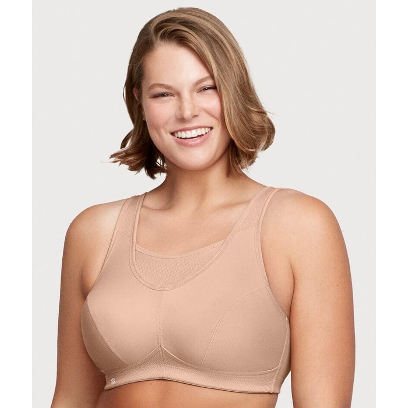 Glamorise No-Bounce Camisole Wire-free Sports Bra – Cafe 34C
