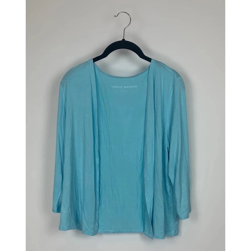 Light Blue Lightweight Cardigan – Small