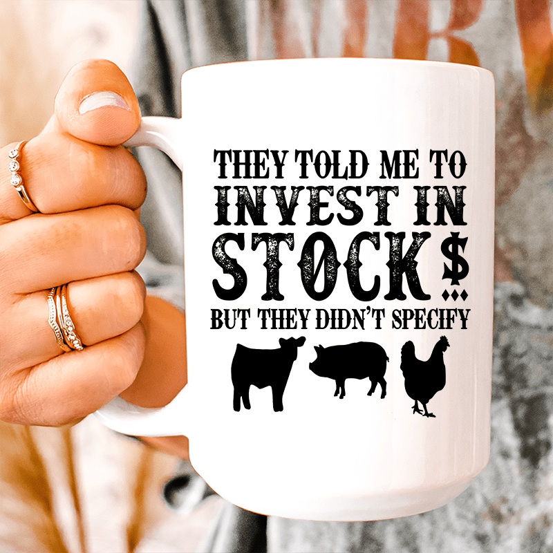 Farmer Ceramic Mug 15 oz White One Size