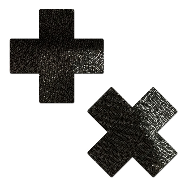 Liquid Plus X Nipple Pasties by Pastease Black