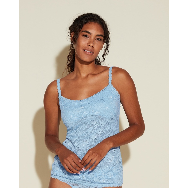 Sassie – Camiseta Larga De Encaje Aasmani Blue S