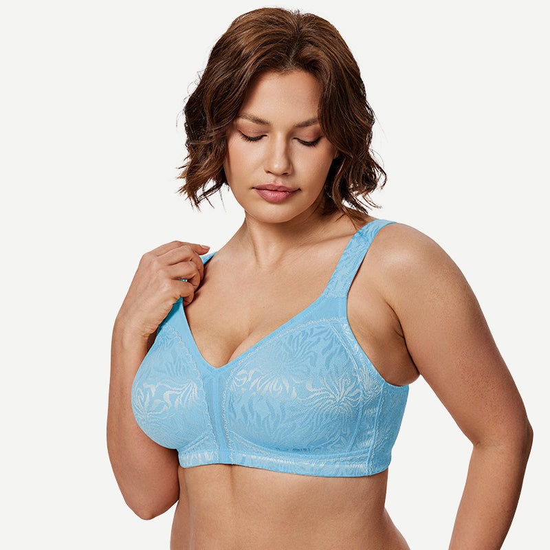 Full Coverage Comfort Minimizer Bra Sky Blue 36B/80B