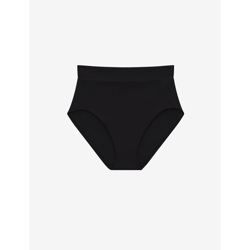 Swim High Waist Bikini Bottom black XS