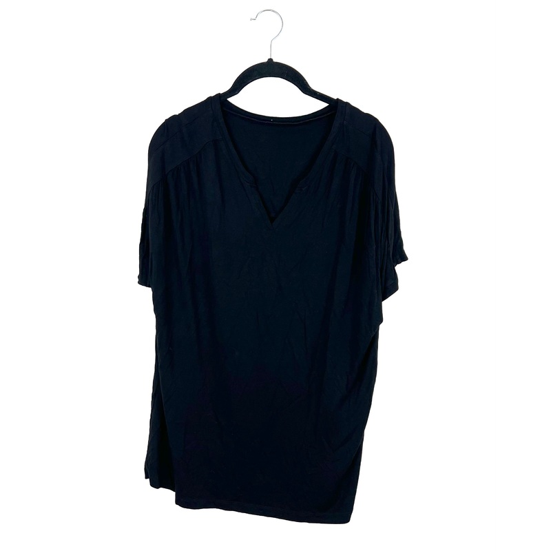 Black V Cutout Tee – Small