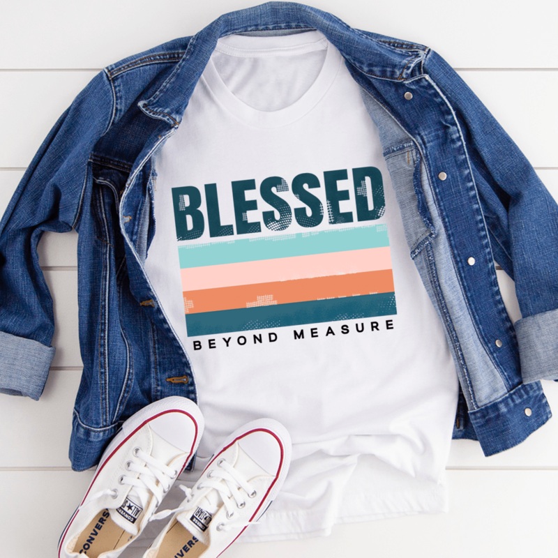 Blessed Tee White S