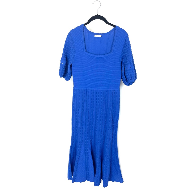 Bright Blue Short Sleeve Dress – Size 2/4