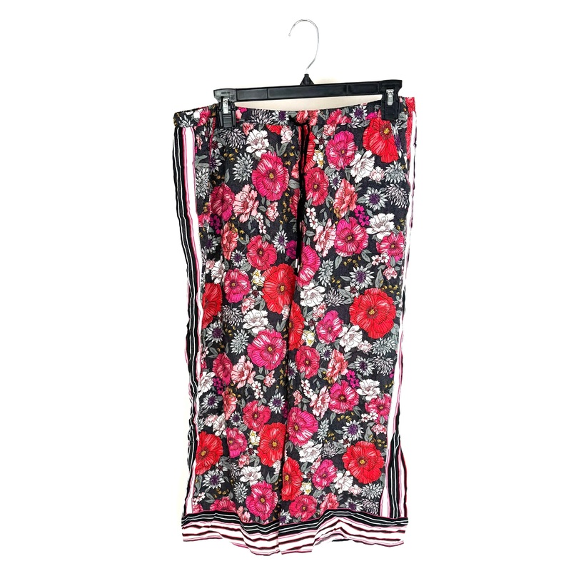 Floral Print Cropped Pajama Pants – Size 1X