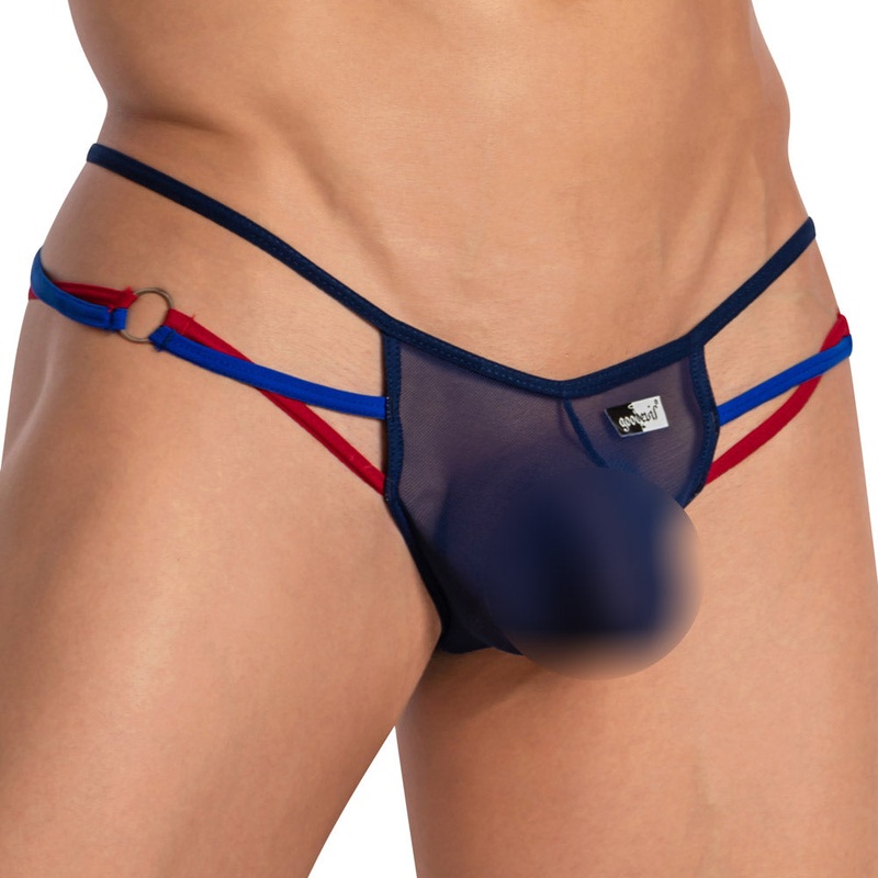 Good Devil GDK066 Supportive Multi Strings Thong Small Black
