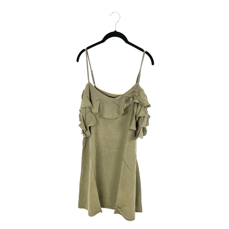 Green Ruffle Dress – Small and Medium Small