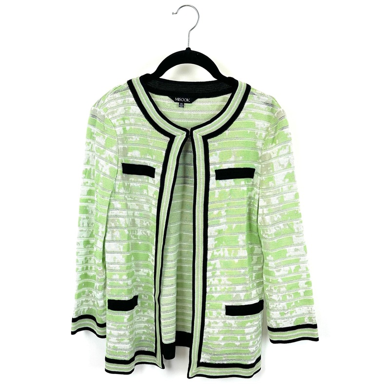 Light Green And White Cardigan – Size 2-4
