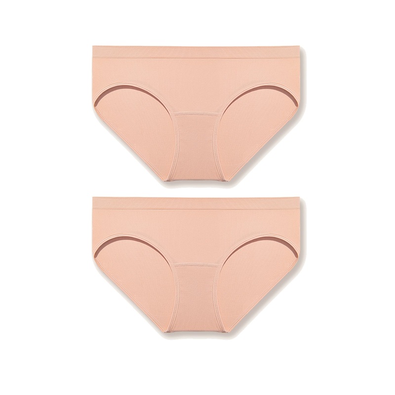 Seamless Panties Stretch Soft Underwear 2PCS Pink S/M