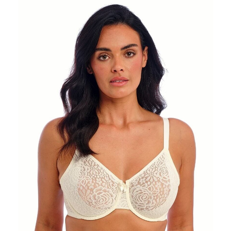 Wacoal Halo Lace Moulded Underwire Bra – Ivory 32C