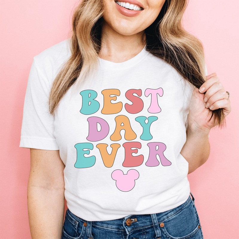 Best Day Ever Tee White S