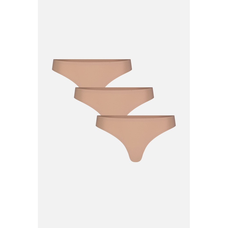 Base Low Thong in Buff (Pack) XS Buff 3-Pack