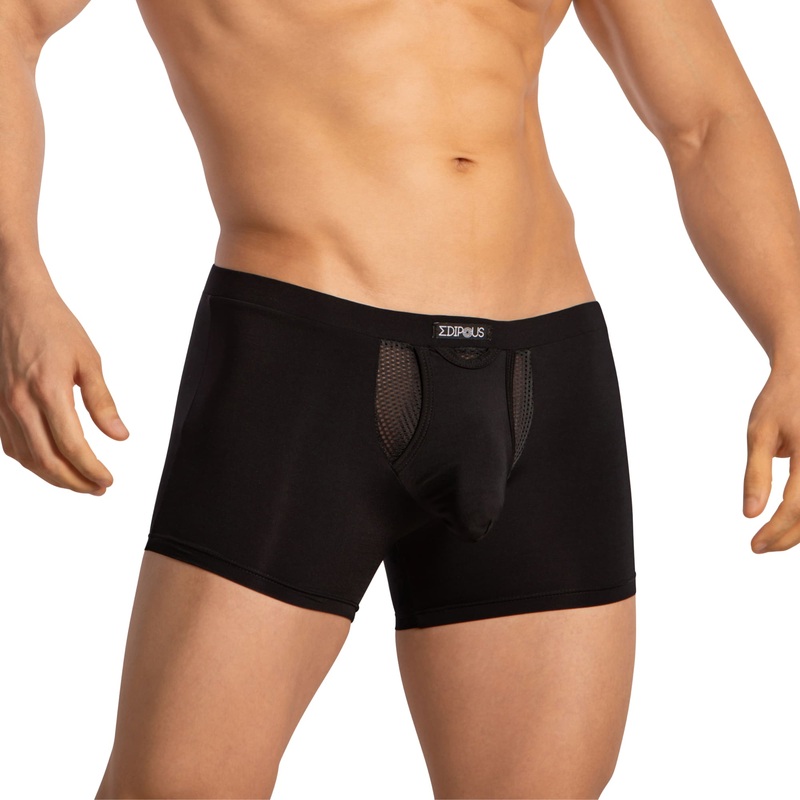 Edipous Boxer Briefs with Pouch EDG035 S Black