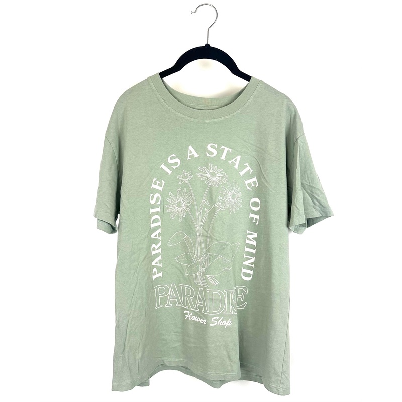 Mint Green Paradise Graphic T-Shirt – Small