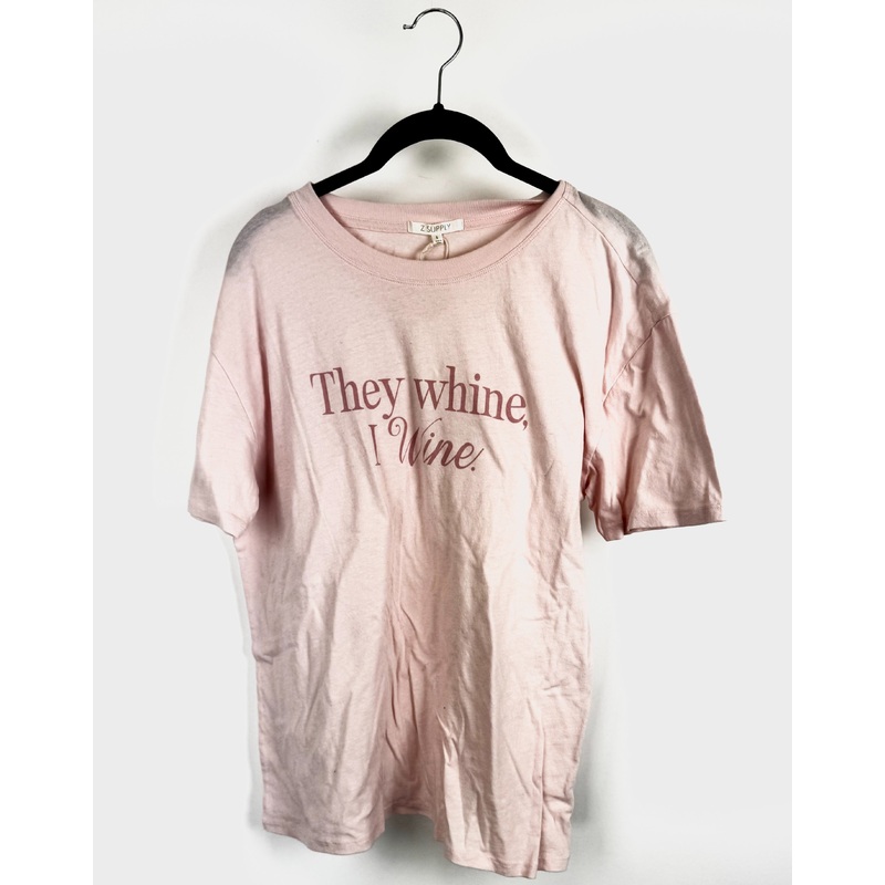 Pink They Whine I Wine Tee – Size 2/4