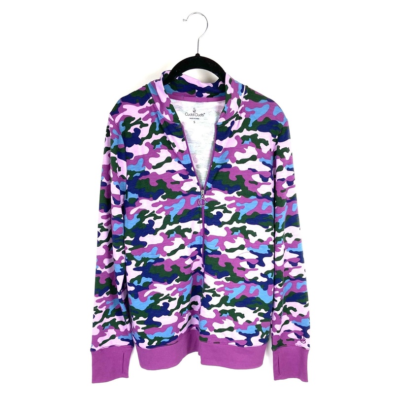 Purple Camo Zip Up Top – Size 4-6