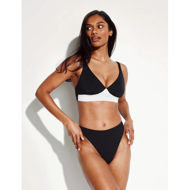 Sculpt High Cut Bikini Swim Bottom Deep Orchid XS