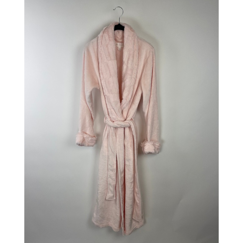Bubble Gum Pink Fluffy Long Robe – Small