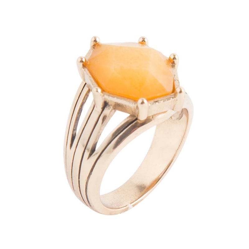 Lucky 7’s Ring – Yellow Quartz 7