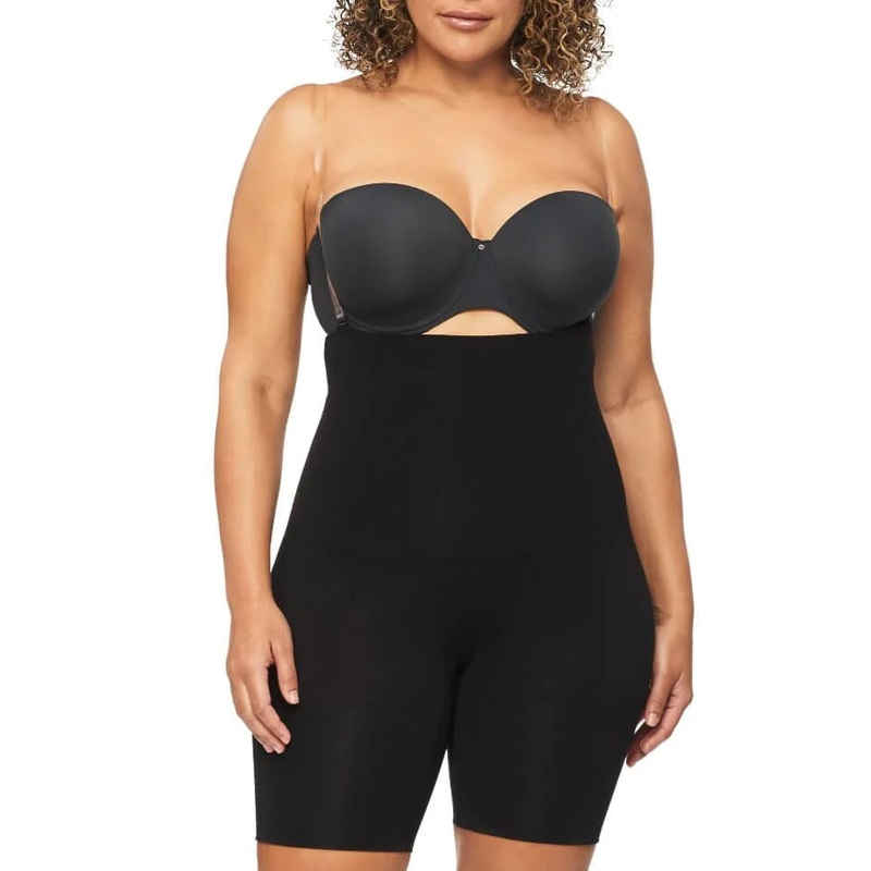 Nancy Ganz Bamboo Essentials High Waisted Thigh Shaper Short – Black S