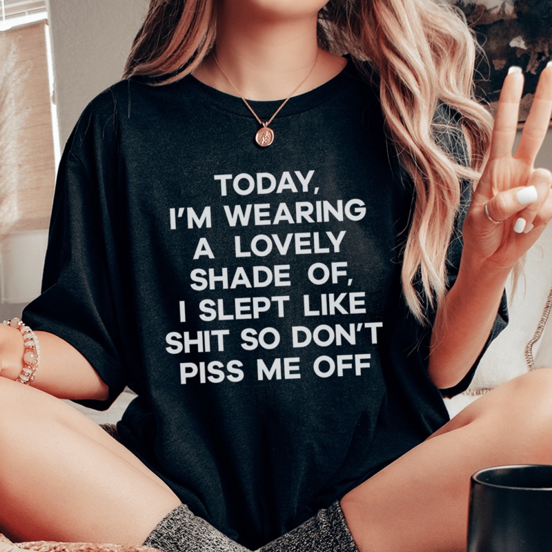 Today I’m Wearing A Lovely Shade Tee Black Heather S