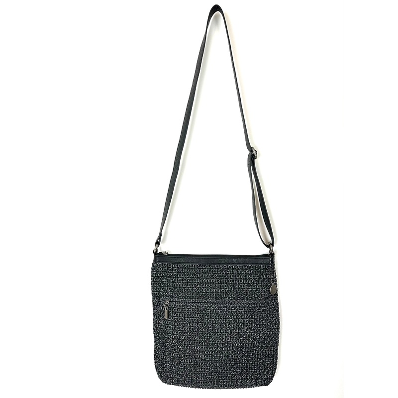 Black Crochet Crosbody Bag