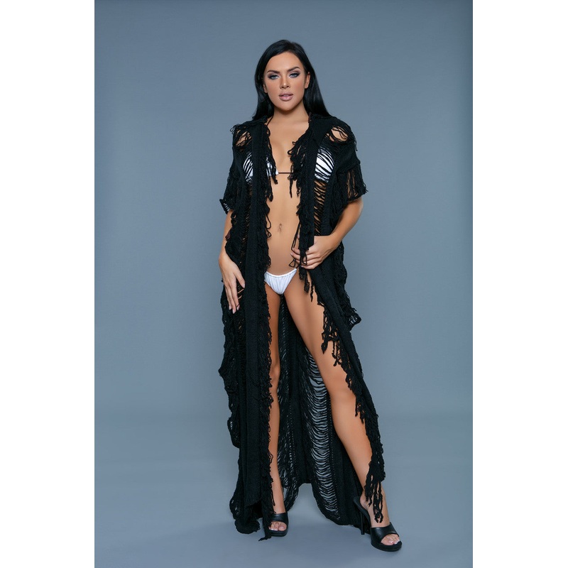 Freya Designer Cover Up Dress Black S/M