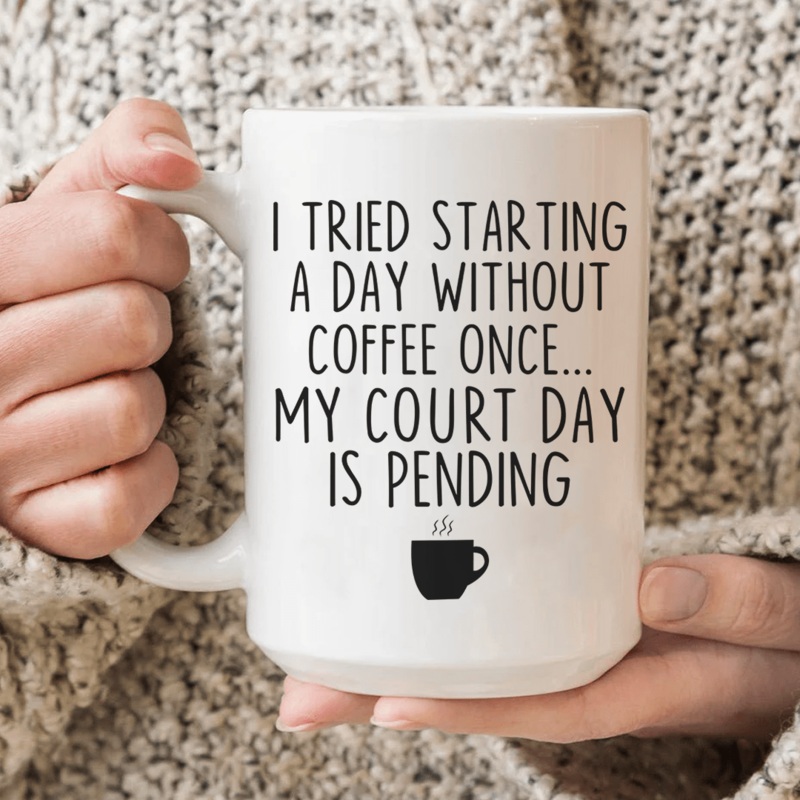 I Tried Starting A Day Without Coffee Ceramic Mug 15 oz White One Size