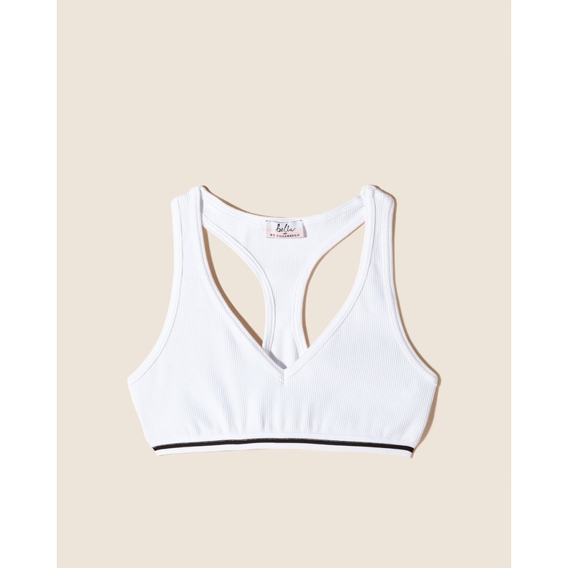 Ana Racerback Bralette Tween Weiss S