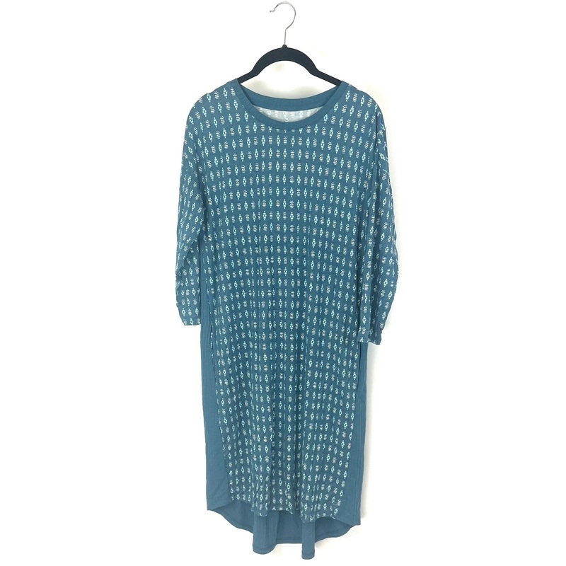 Blue Pattern Soft Dress – Size 4/6