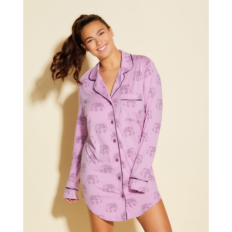Chemise De Nuit  Imprims Neela Flower Elephant XS