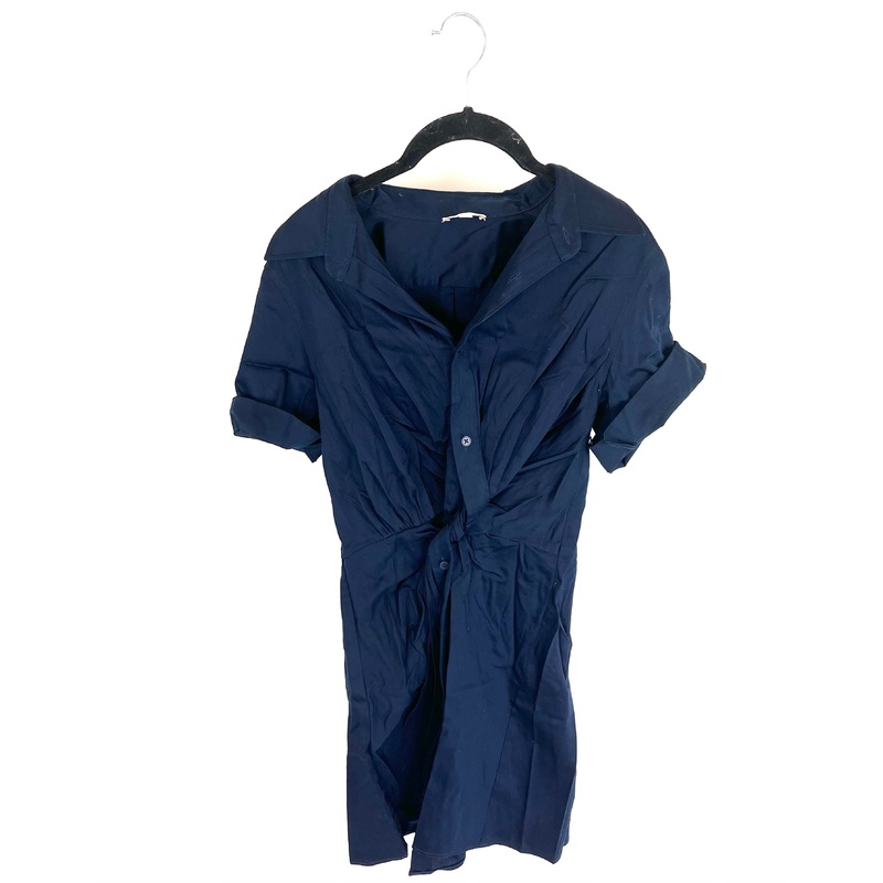 Dark Blue Button Dress – Size 4