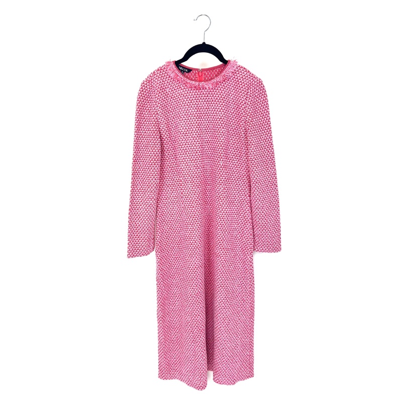 Two Tone Tweed Pink Dress – Size 2-4